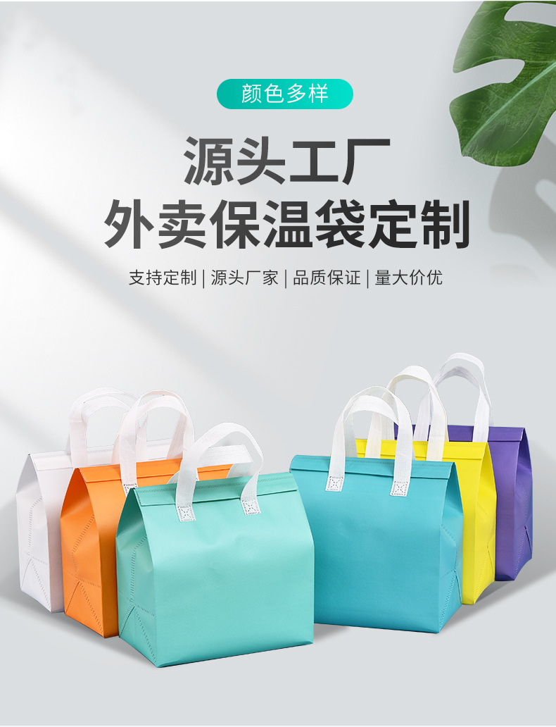 宁波市无纺布保温袋外卖袋
